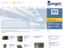 Tablet Screenshot of duagon.com